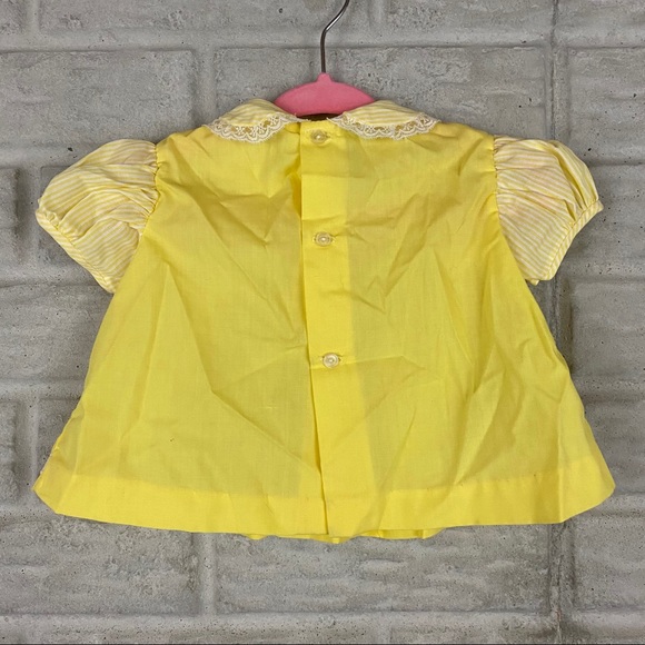 Vintage Baby Girl Dress Size 0-3 Months Yellow - Picture 6 of 6